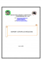 Rapport Apiculture en Milieu rural avec IPPEasbl